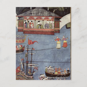 Nautisch festival voor Sultan Ahmed III Briefkaart