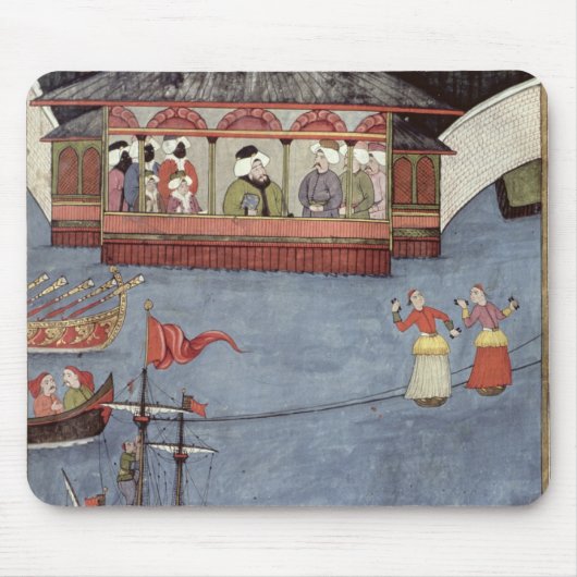 Nautisch festival voor Sultan Ahmed III Muismat (Voorkant)
