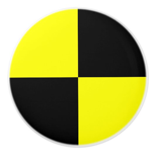 Nautisch gebarenteken Vlaggenbrief L Lima Keramische Knop (Voorkant)