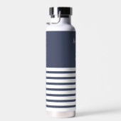 Nautisch geïndividualiseerd marineschepen en witte waterfles (Rechts)