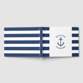 Nautisch gekraakte boot of houtslijstboek gastenboek (Volledig)