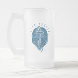 Nautisch geloof verankert de ziel matglas bierpul