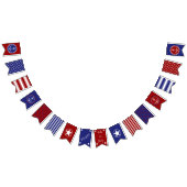 Nautisch gelukkig 4 juli vlaggetjes (Alle)