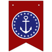 Nautisch gelukkig 4 juli vlaggetjes (Eerste vlag)