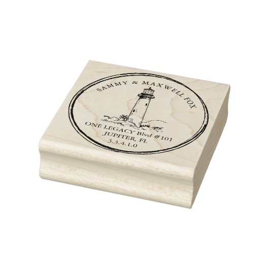 Nautisch gepersonaliseerd retouradres rubberstempel (Stempel)