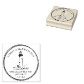 Nautisch gepersonaliseerd retouradres rubberstempel (Gestempeld)