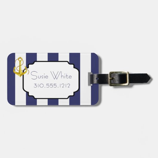 Nautisch grafisch Bagagelabel (Voorkant horizontaal)