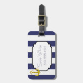 Nautisch grafisch Bagagelabel (Voorkant verticaal)