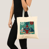 Nautisch Hallo Keizer Anchor Sail Boat-ontwerp Tote Bag (Voorkant (product))