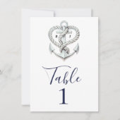 Nautisch Harttouw Anker Kusttafel Nummer Kaart (Voorkant)