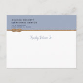 Nautisch ⛵Het knopen van de Knoop Budget Save The  Aankondigingskaart (Achterkant)