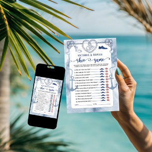 Nautisch Het Schoenenspel Bruidsdouche Kaart