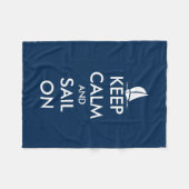 Nautisch houden kalm en varen op vlootsdeken fleece deken (Voorkant (Horizontaal))