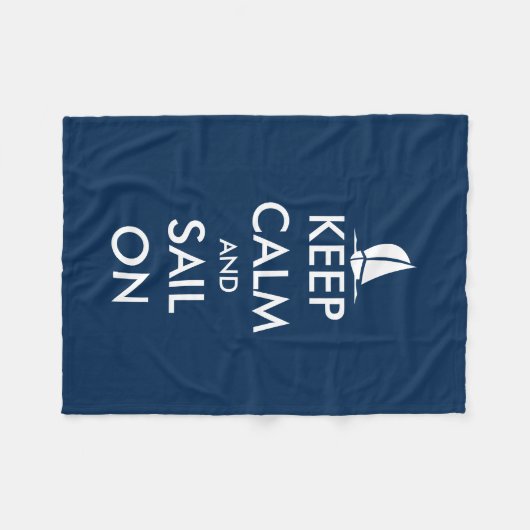 Nautisch houden kalm en varen op vlootsdeken fleece deken (Voorkant (Horizontaal))