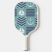 Nautisch hunkeren pickleball paddle (Achterkant)