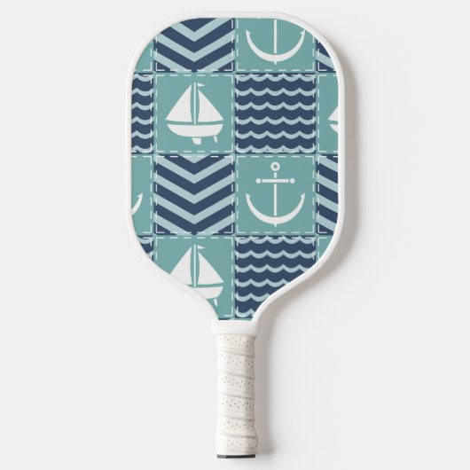 Nautisch hunkeren pickleball paddle (Voorkant)