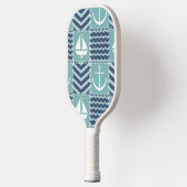 Nautisch hunkeren pickleball paddle (Links)