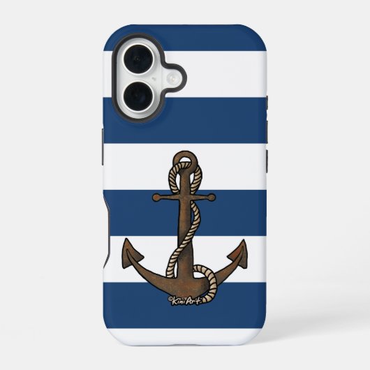 Nautisch iPhone 16 hoesje (Achterkant)