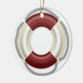 Nautisch kerst ornament reddingsboei (Links)