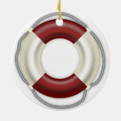 Nautisch kerst ornament reddingsboei (Achterkant)