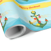 nautisch kerstanker cadeaupapier (Rol Hoek)