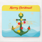 nautisch kerstanker muismat (Voorkant)