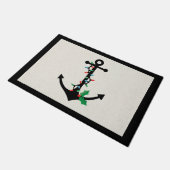 Nautisch kerstdeurmat van deur deurmat (Schuin)