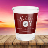 Nautisch kerstmis: Bourgogne Wine Red Sand dollar  Shot Glas