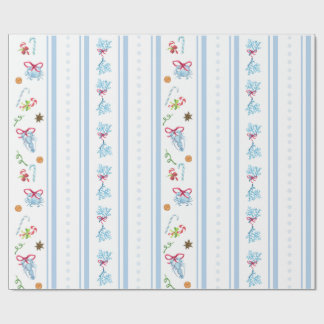 Nautisch kerstpapier cadeaupapier