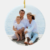 Nautisch kerstzeilschip keramisch ornament (Achterkant)