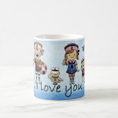 Nautisch Kinder strand en oceaan thema voor moeder Koffiemok (Center)