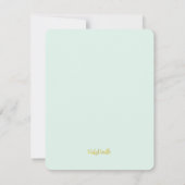 Nautisch klein zeeman beer eerste verjaardag bedankkaart (Achterkant)