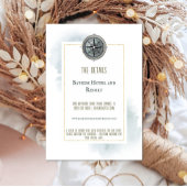  nautisch kompas bruiloft informatiekaartje