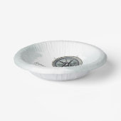  nautisch kompas bruiloft papieren kommen (Gebogen)