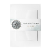  nautisch kompas bruiloft uitnodigingen wikkel (Voorkant Voorbeeld)