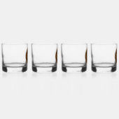 Nautisch kompas ontwerp whisky glas (Rechts)