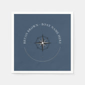 Nautisch kompas servetten (Voorkant)