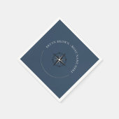 Nautisch kompas servetten (Hoek)