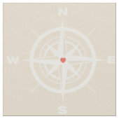 Nautisch kompasweefsel stof (Close Up)