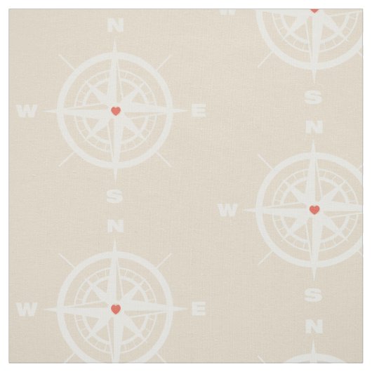 Nautisch kompasweefsel stof (Swatch)