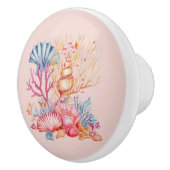 Nautisch koraal keramische knop (Rechts)