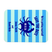 Nautisch Krab Strand Bruiloft Magneet (Horizontaal)