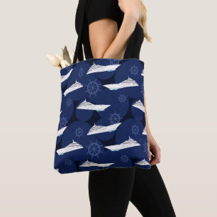 Nautisch kruising Vacation Designer Tote Bag