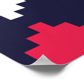 Nautisch kruissteek poster (Hoek)