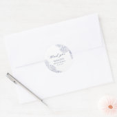 Nautisch Kust Bruiloft Borrel Ronde Sticker (Envelop)