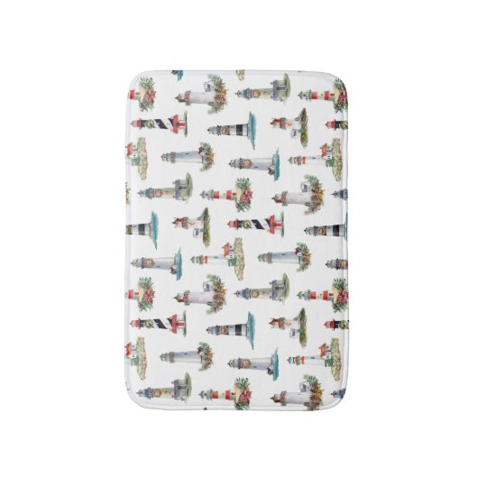 Nautisch Lichthuis Kustkerst Badmat (Voorkant Verticaal)