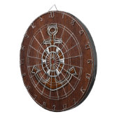Nautisch magnetisch staaldecor dartbord (Voorkant Rechts)