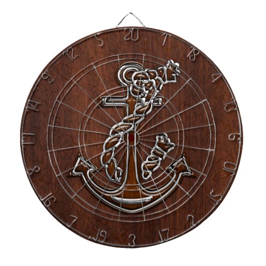Nautisch magnetisch staaldecor dartbord (Voorkant)