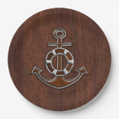 Nautisch magnetisch staaldecor papieren bordje (Voorkant)