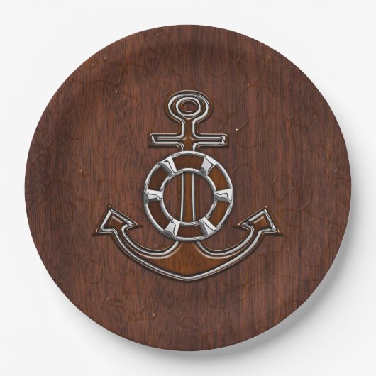 Nautisch magnetisch staaldecor papieren bordje (Voorkant)